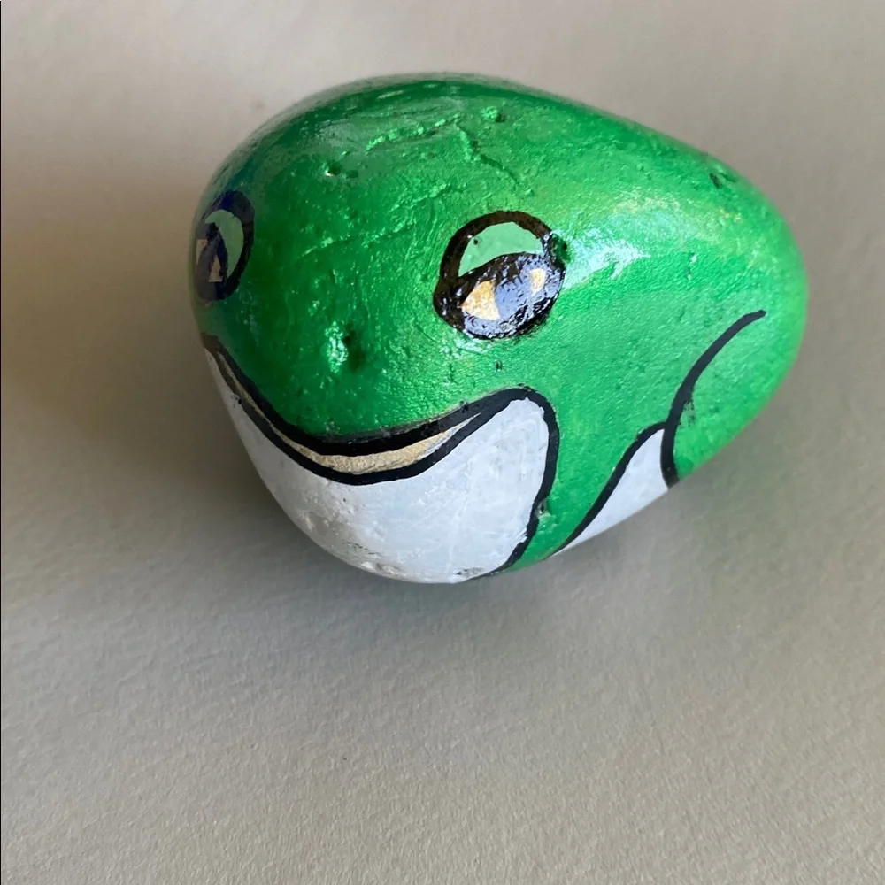 Rock Art Frog 2.75” x3” x1.75”